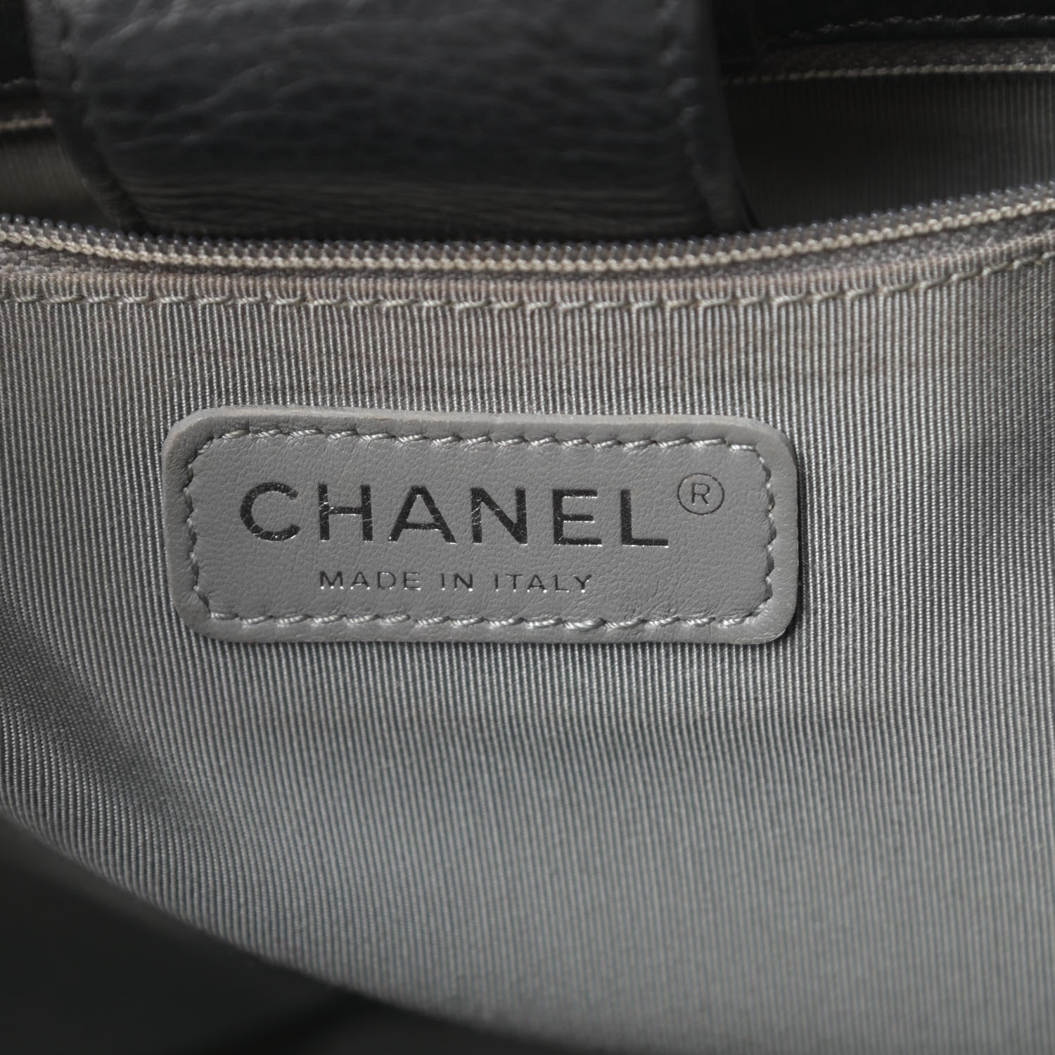 Chanel Calfskin Cerf Executive Shopper Tote Black 6 of 15