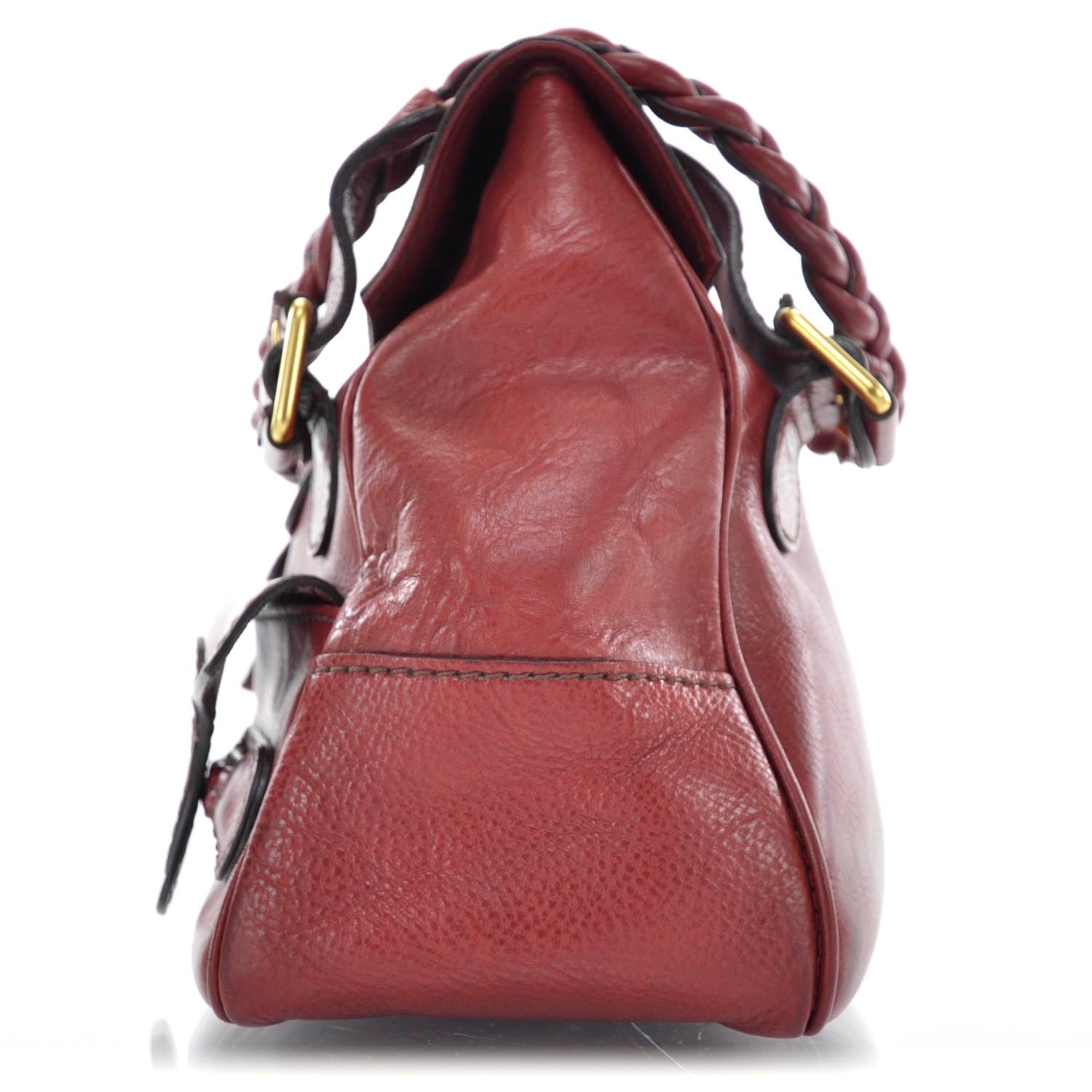 Valentino Garavani Leather Large Histoire Red 4 of 10