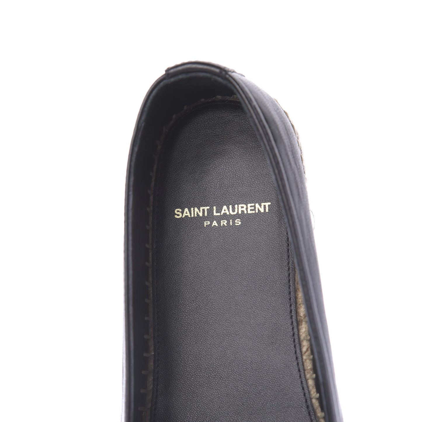 Lambskin Monogram Espadrilles 36.5 Black