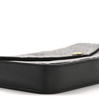 Louis Vuitton Empreinte Pochette Felicie Chain Wallet Black 9 of 12
