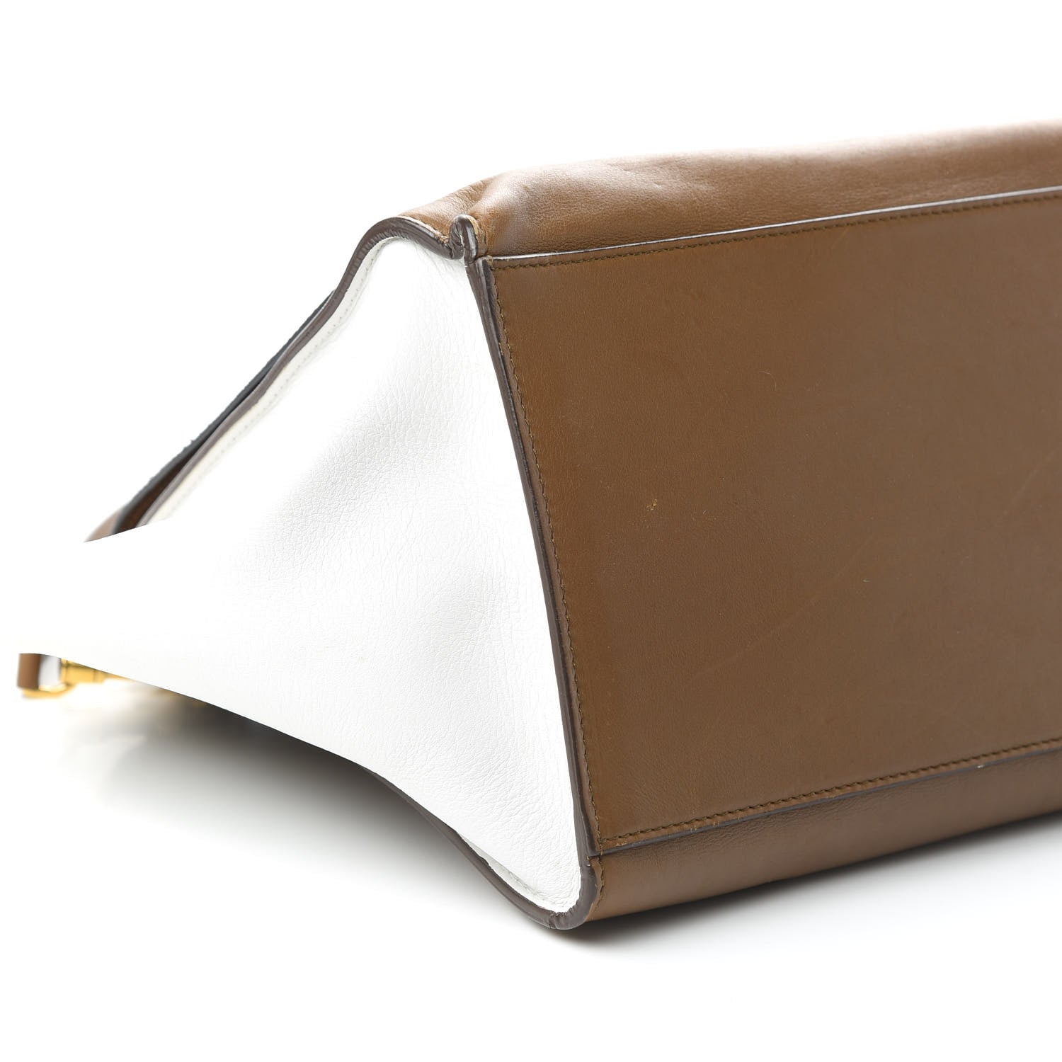 Celine Smooth Calfskin Suede Large Tri-Color Trapeze Black 6 of 10
