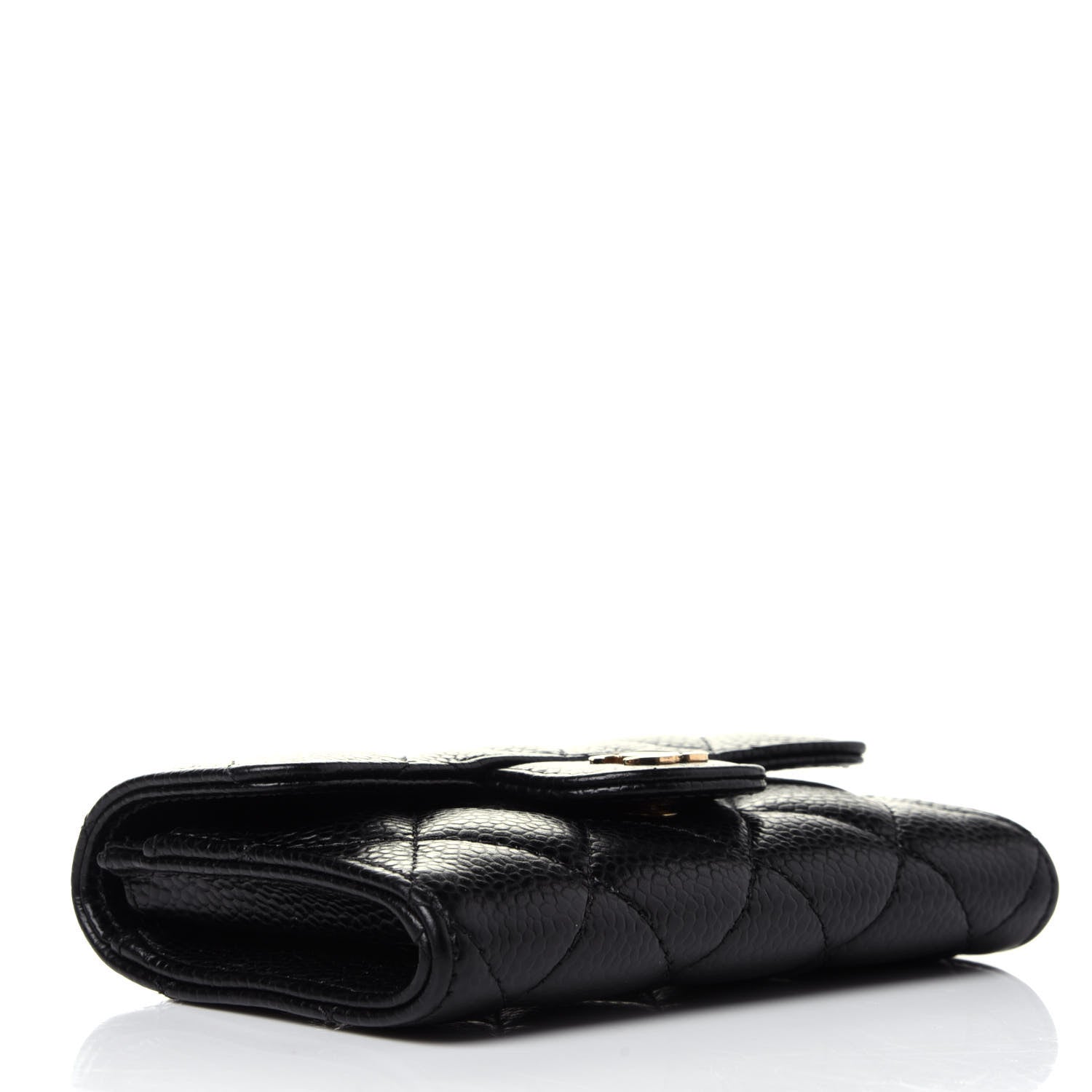 Chanel Caviar Quilted Flap Card Holder Black 3 of 4