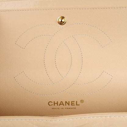 Chanel Distressed Patent Quilted 2.55 Reissue 226 Flap Beige 6 of 8