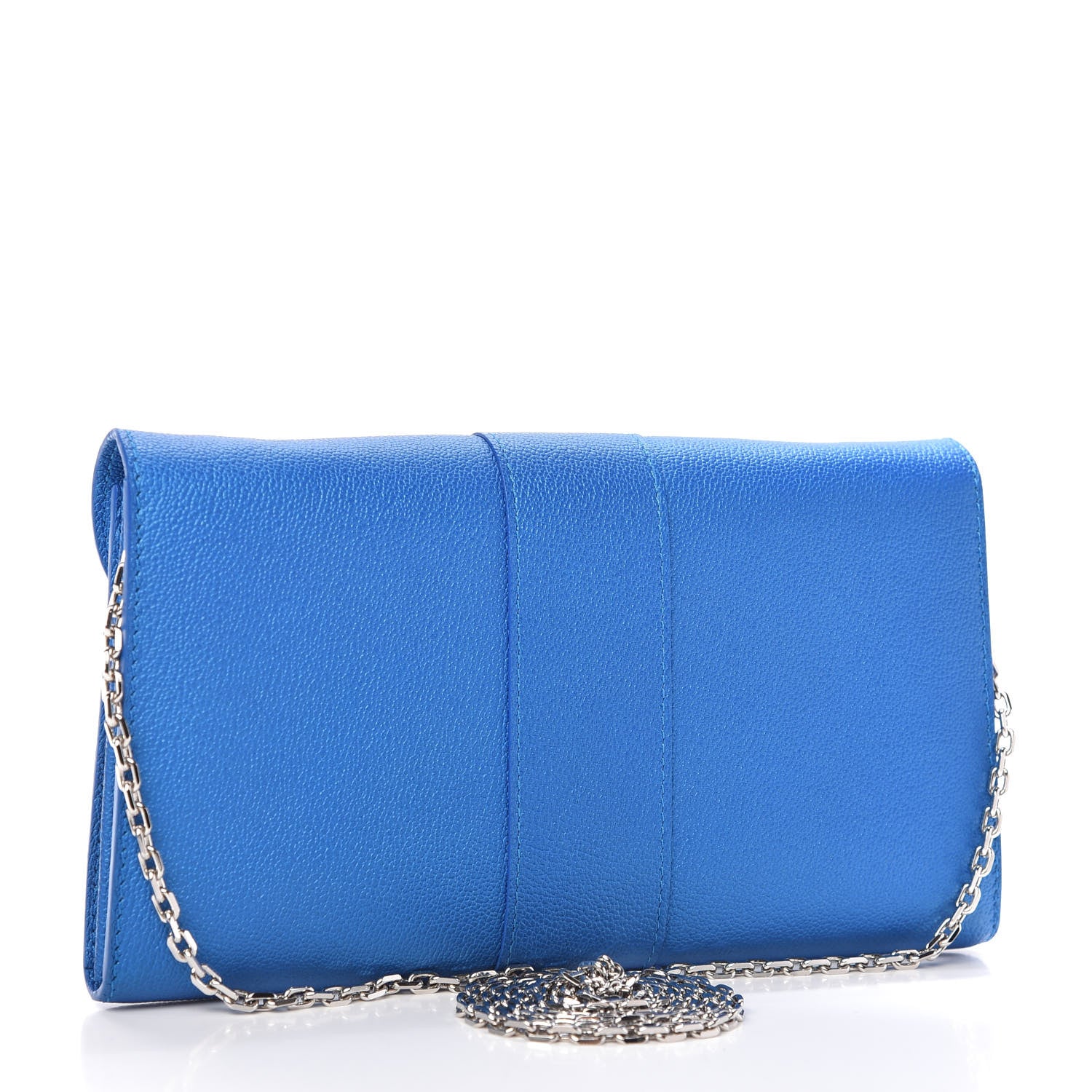 Delvaux Brillant Wallet on Chain Satin Electric 3 of 9