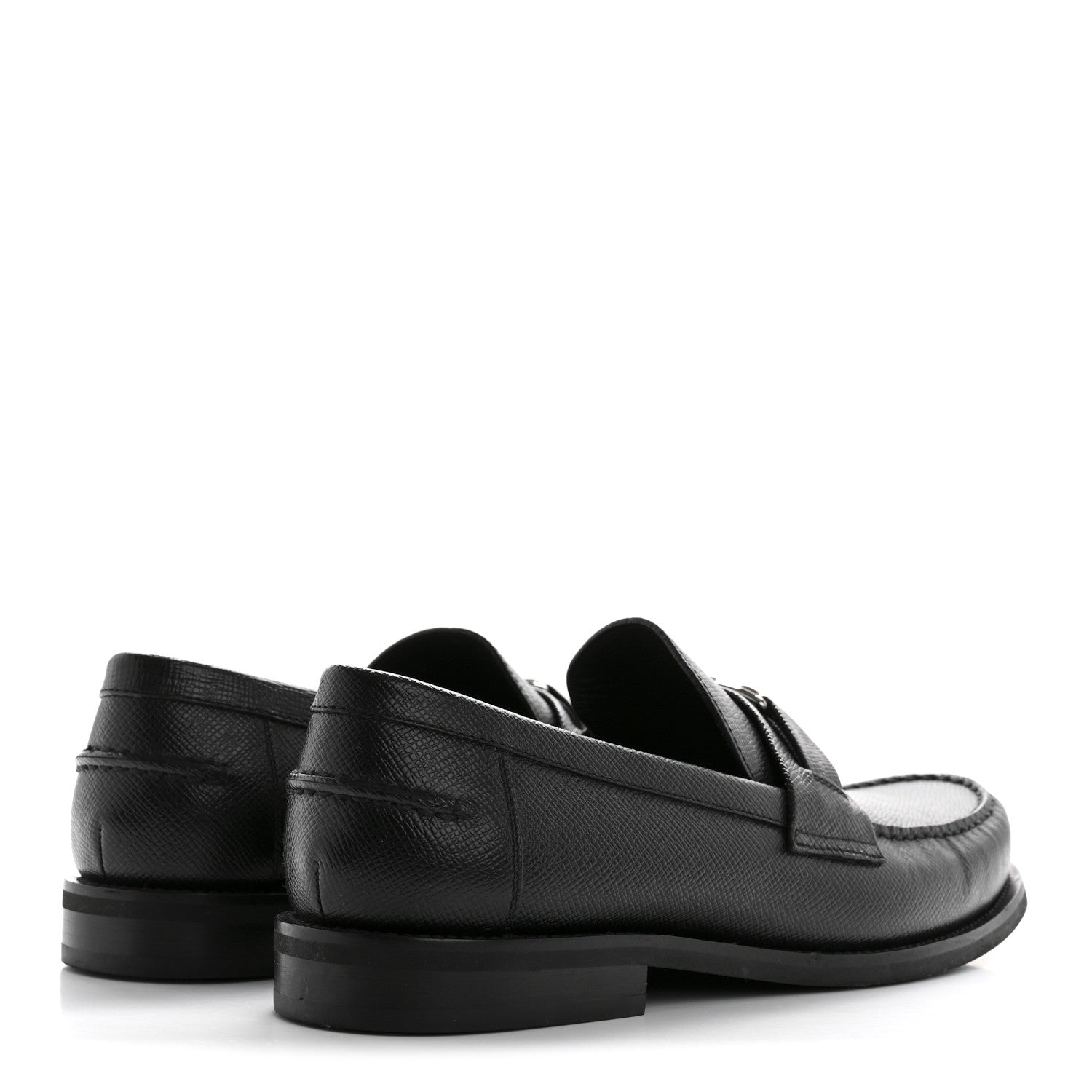 Louis Vuitton Taiga Mens Loafers 9 Black 5 of 10
