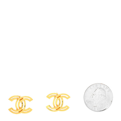 Chanel Metal Obazine CC Earrings Gold 2 of 4