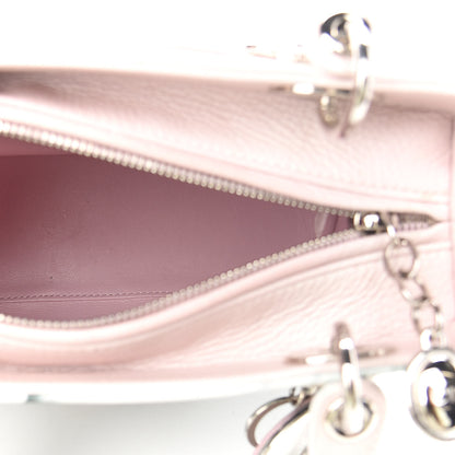 Christian Dior Deerskin Floral Printed Medium Lady Dior Pink 4 of 10