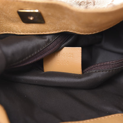 Gucci Monogram Large Bamboo Top Handle Bag Tan 8 of 19