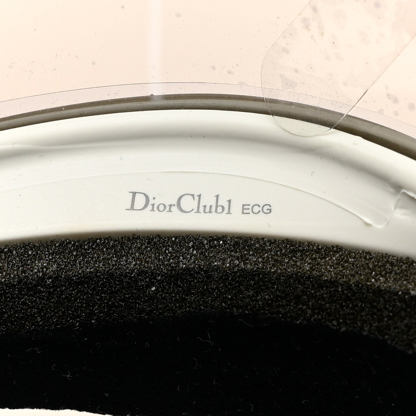 Mirrored DiorClub1 Sun Visor Silver