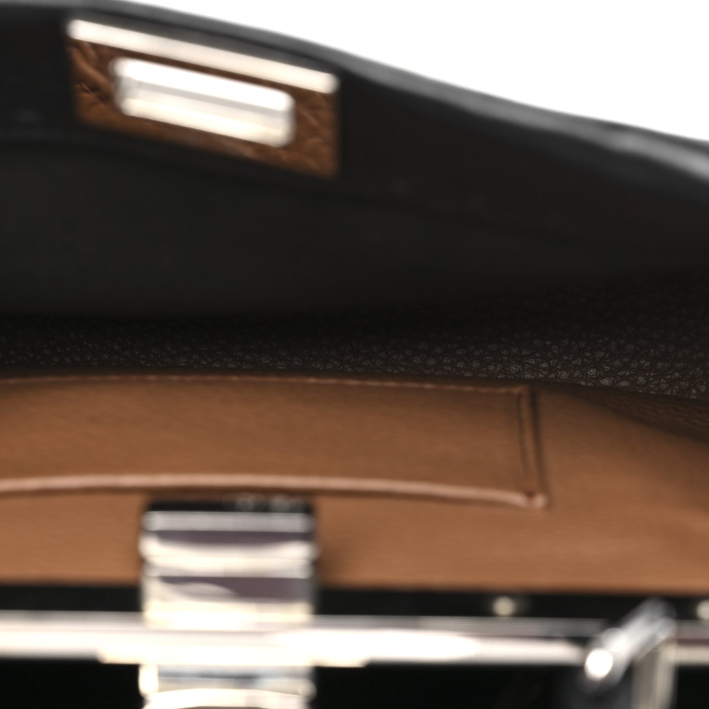 Cuoio Romano Selleria Bi-Color Mini Peekaboo Iconic Satchel Black Mou
