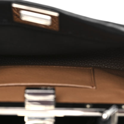 Fendi Cuoio Romano Selleria Bi-Color Mini Peekaboo Iconic Satchel Black Mou 5 of 10
