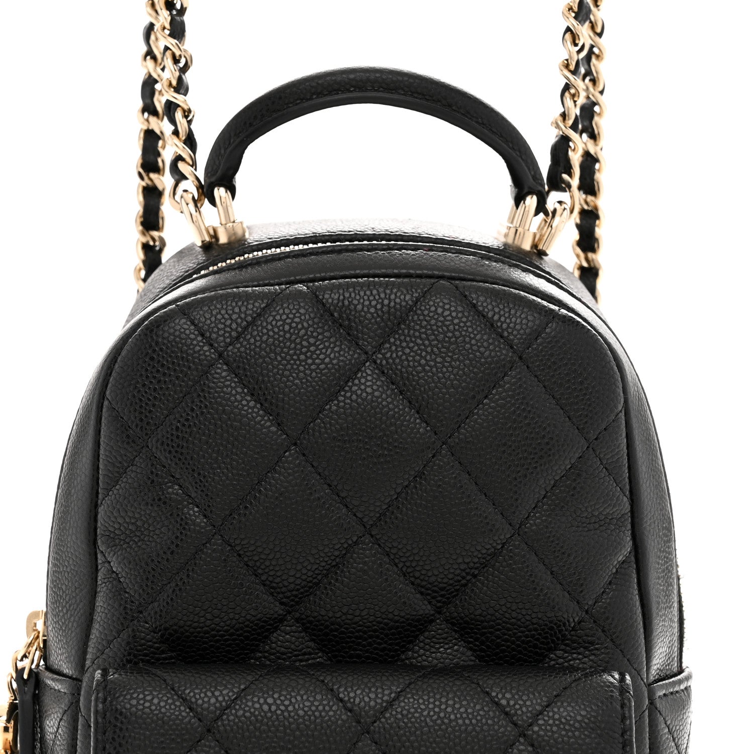 Chanel Caviar Quilted CC Mini Classic Backpack Black 8 of 11