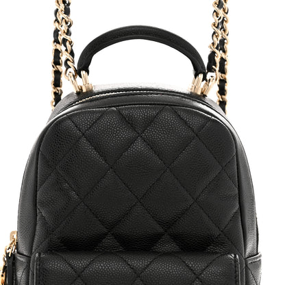 Chanel Caviar Quilted CC Mini Classic Backpack Black 8 of 11