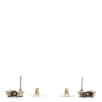 Chanel Enamel CC Earrings Red Gold 3 of 4