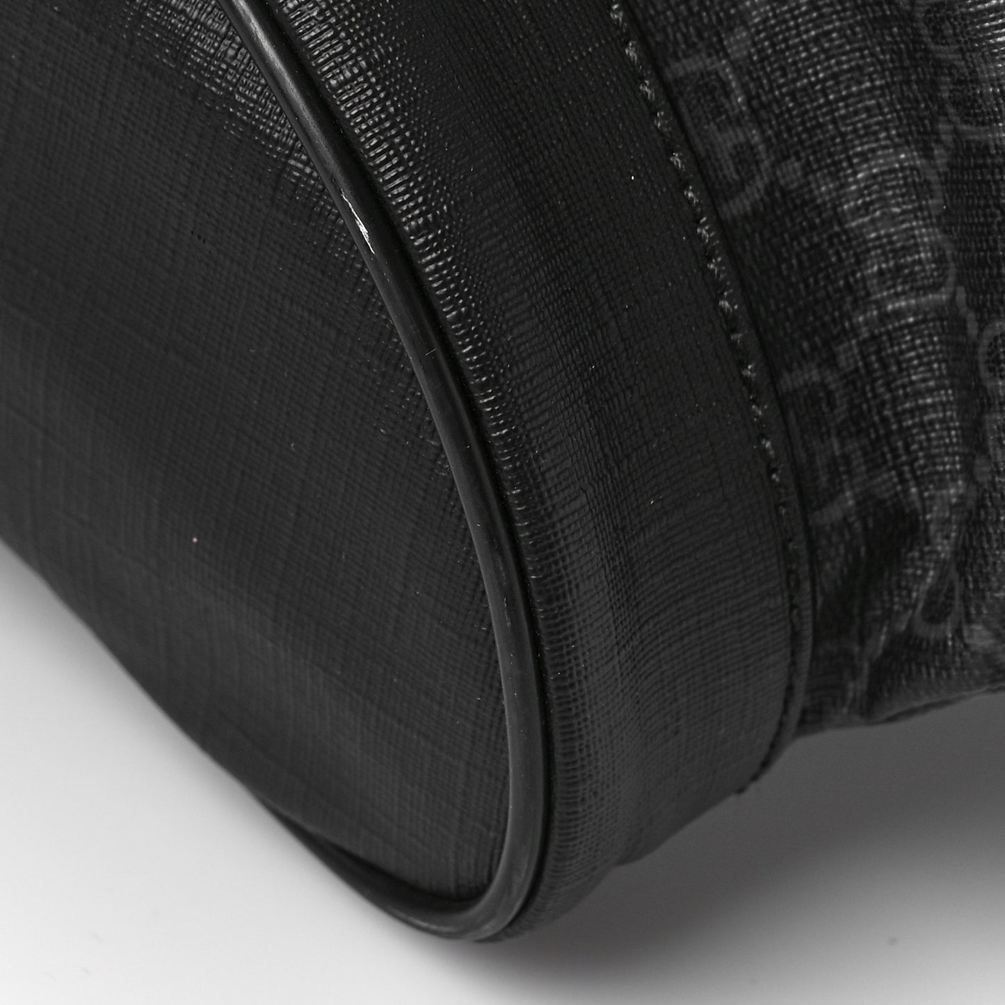 Soft GG Supreme Monogram Appia Calfskin Web Double Buckle Backpack Black