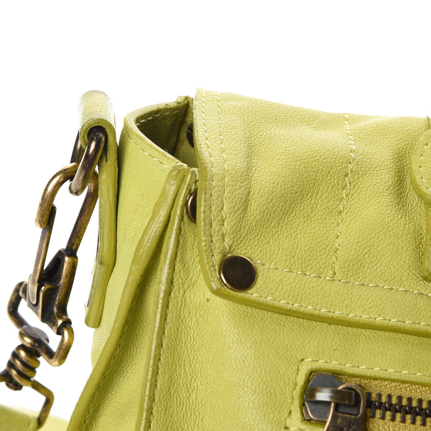 Lambskin Medium PS1 Satchel Citron