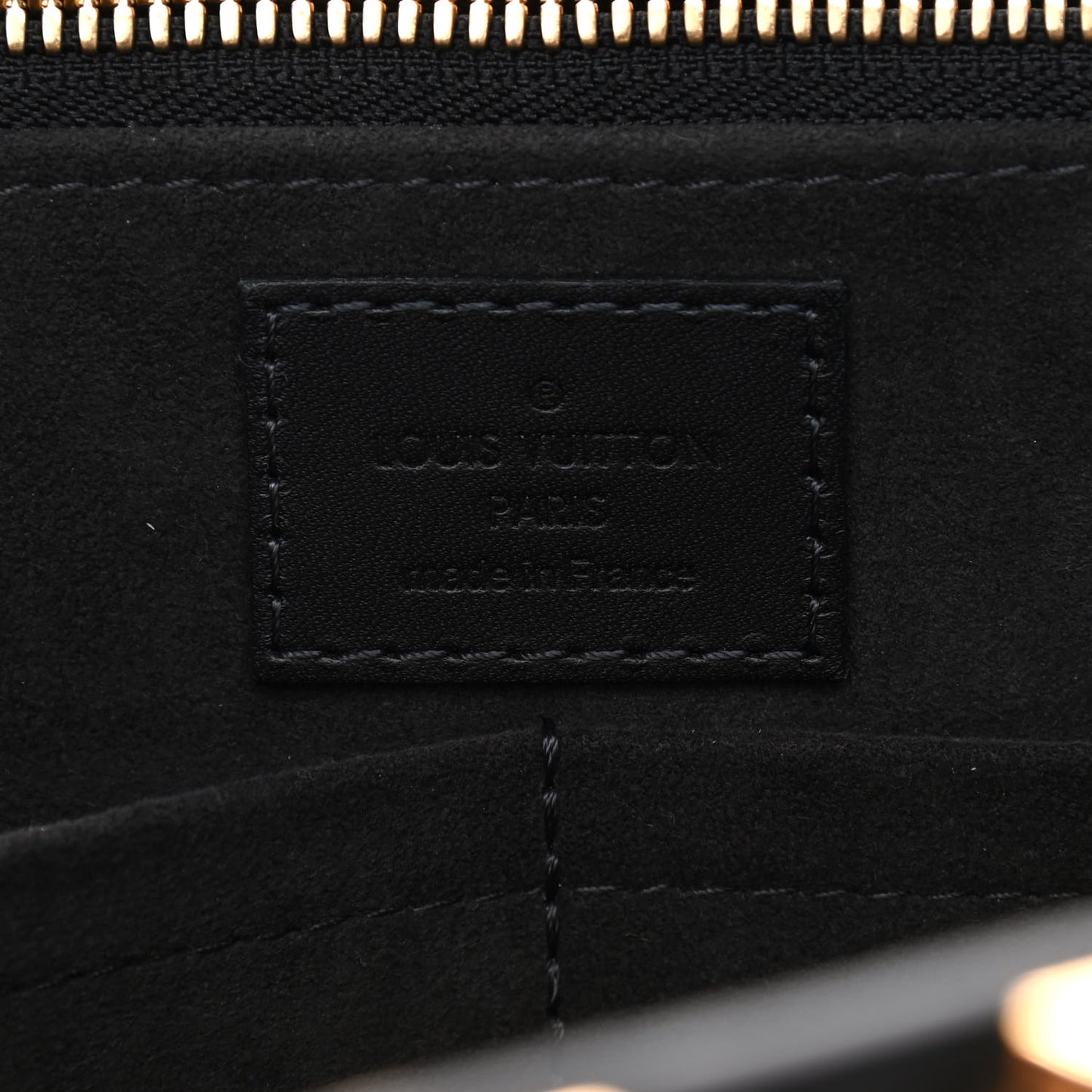 Monogram Cuir Plume Very Tote MM Black