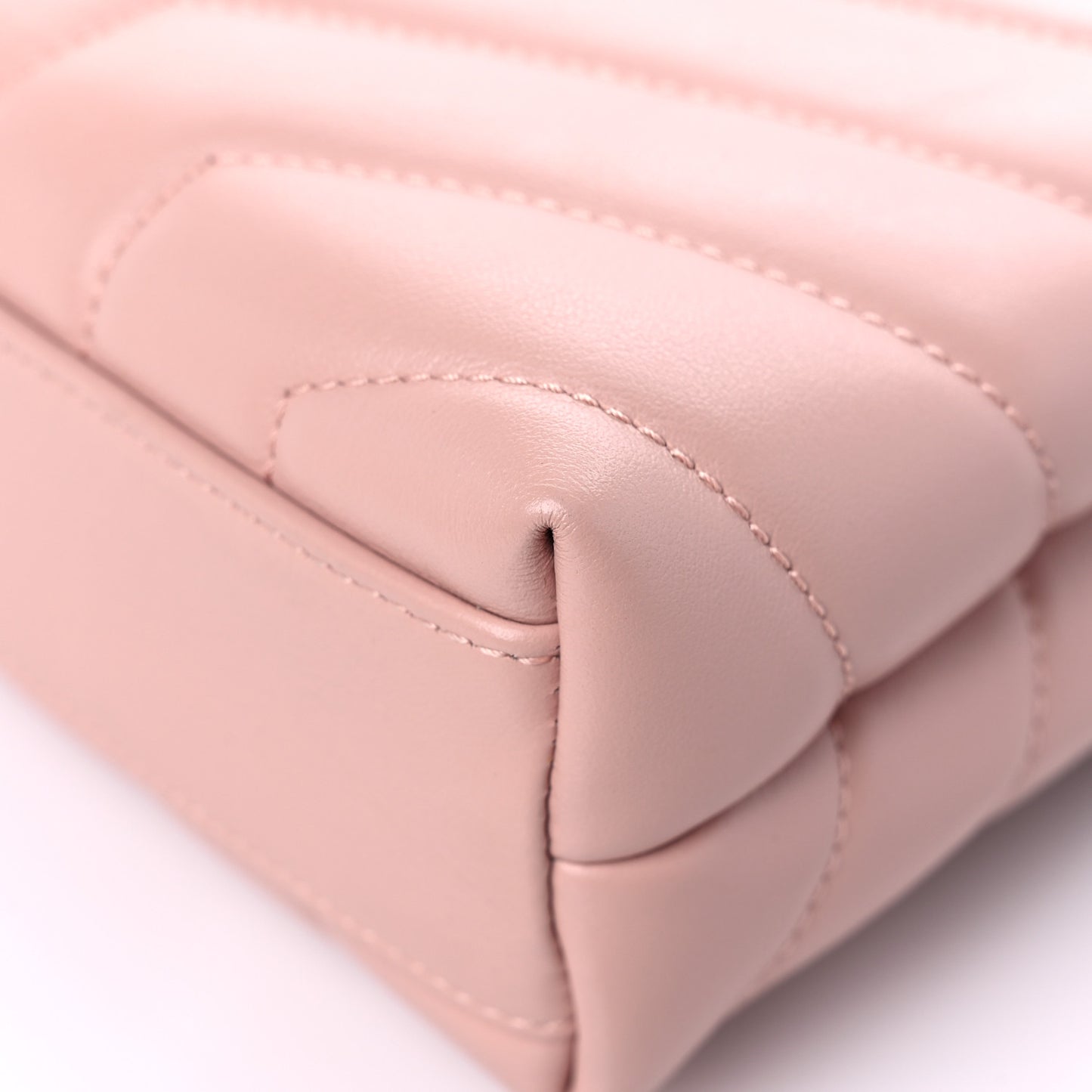 Calfskin Y Quilted Monogram Toy Loulou Chain Satchel Pale Pink