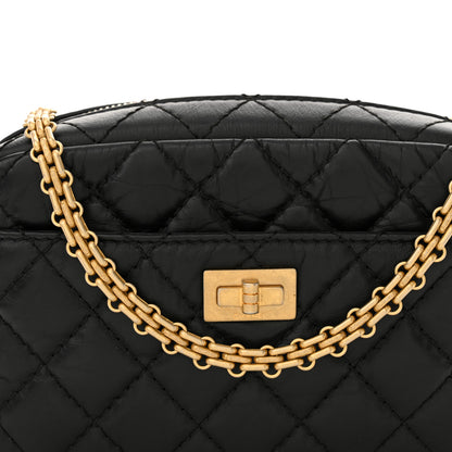 Chanel Aged Calfskin Quilted Mini Reissue Camera Case Black 8 of 10