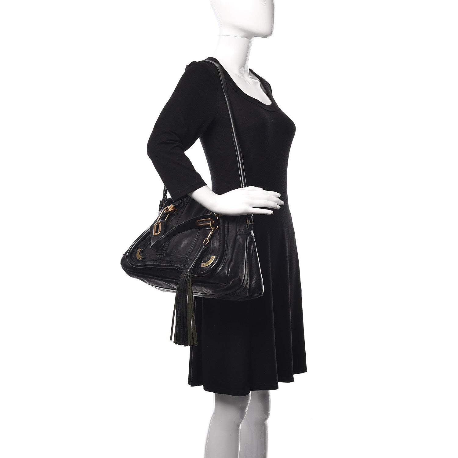 Chloe Calfskin Medium Paraty Tassel Black 2 of 13