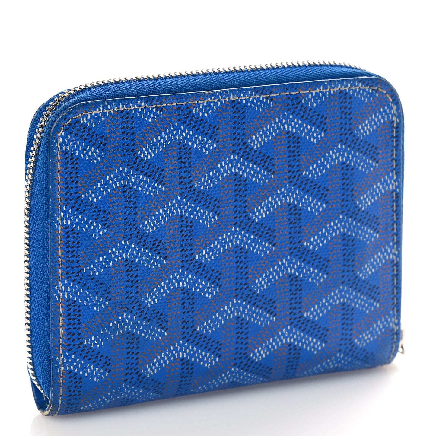 Goyardine Matignon PM Wallet Blue