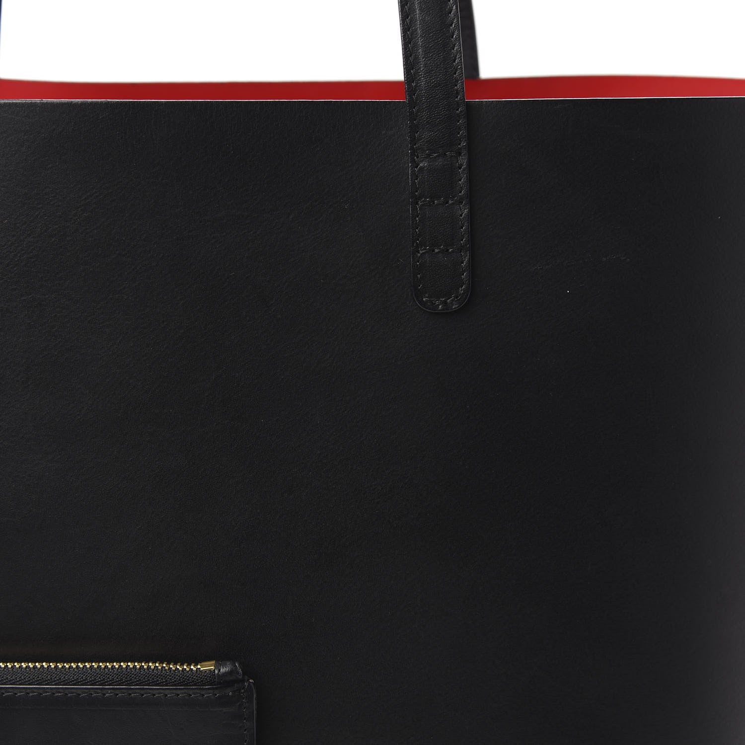 Mansur Gavriel Calfskin Large Shopping Tote Black Flamma 9 of 11