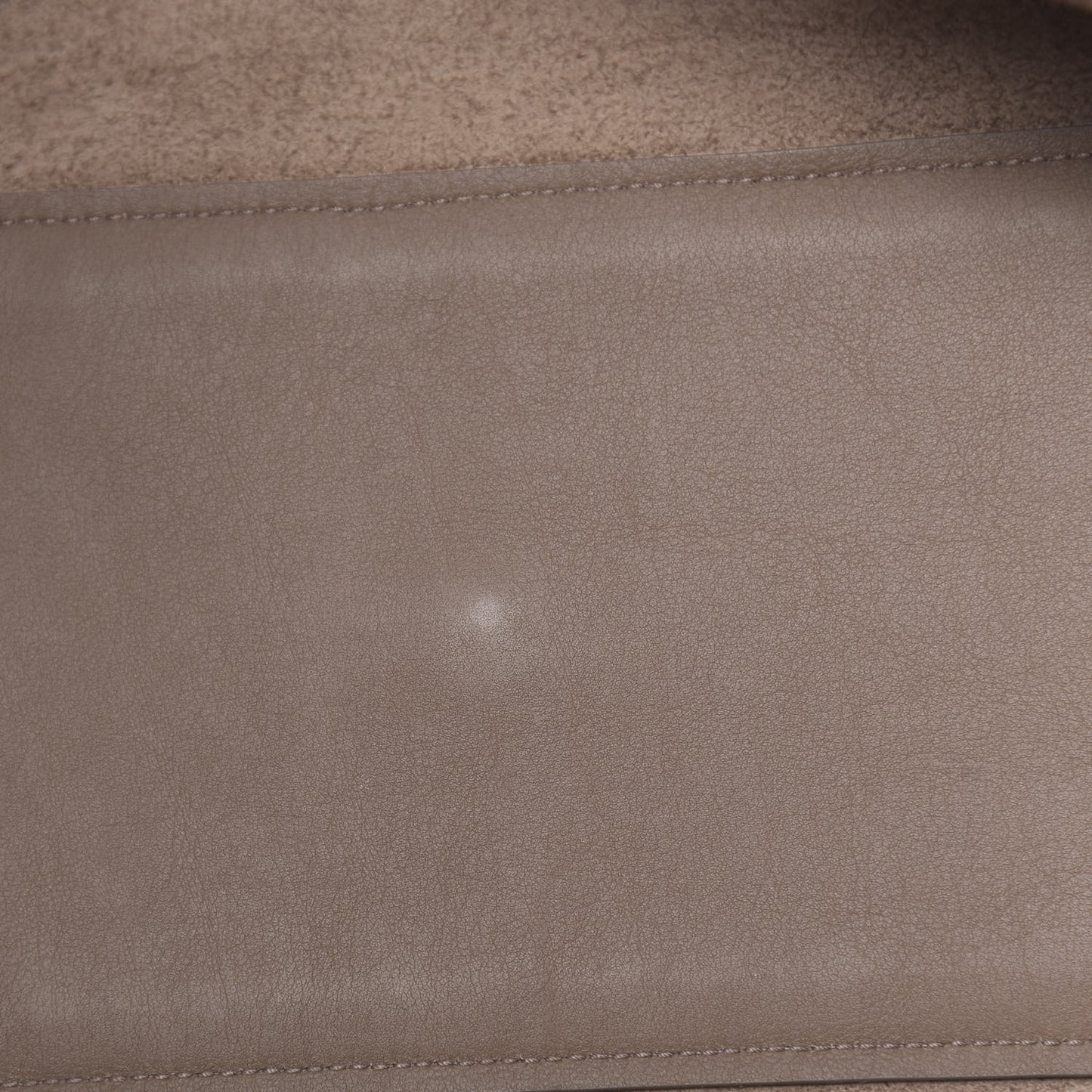 Calfskin Suede Small Monogram Downtown Cabas Taupe