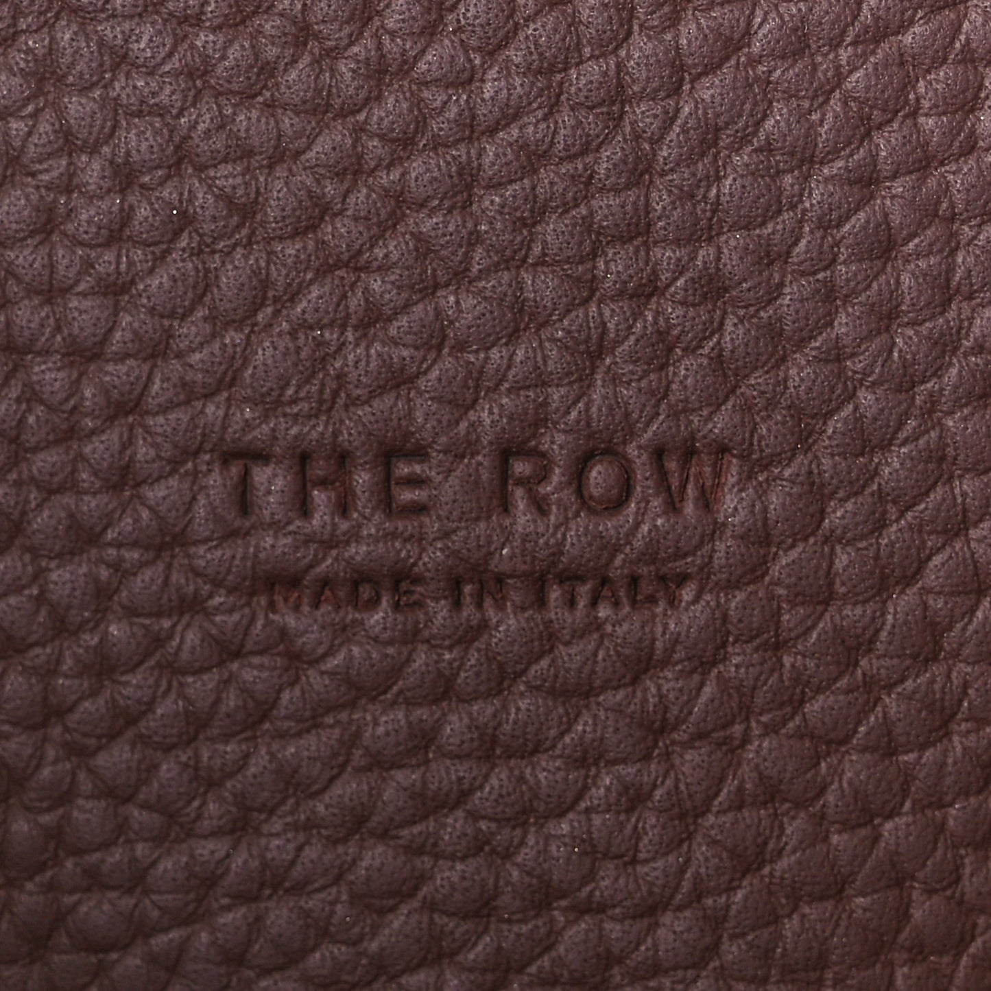 Matte Grained Calfskin EW Margaux Dark Mocha