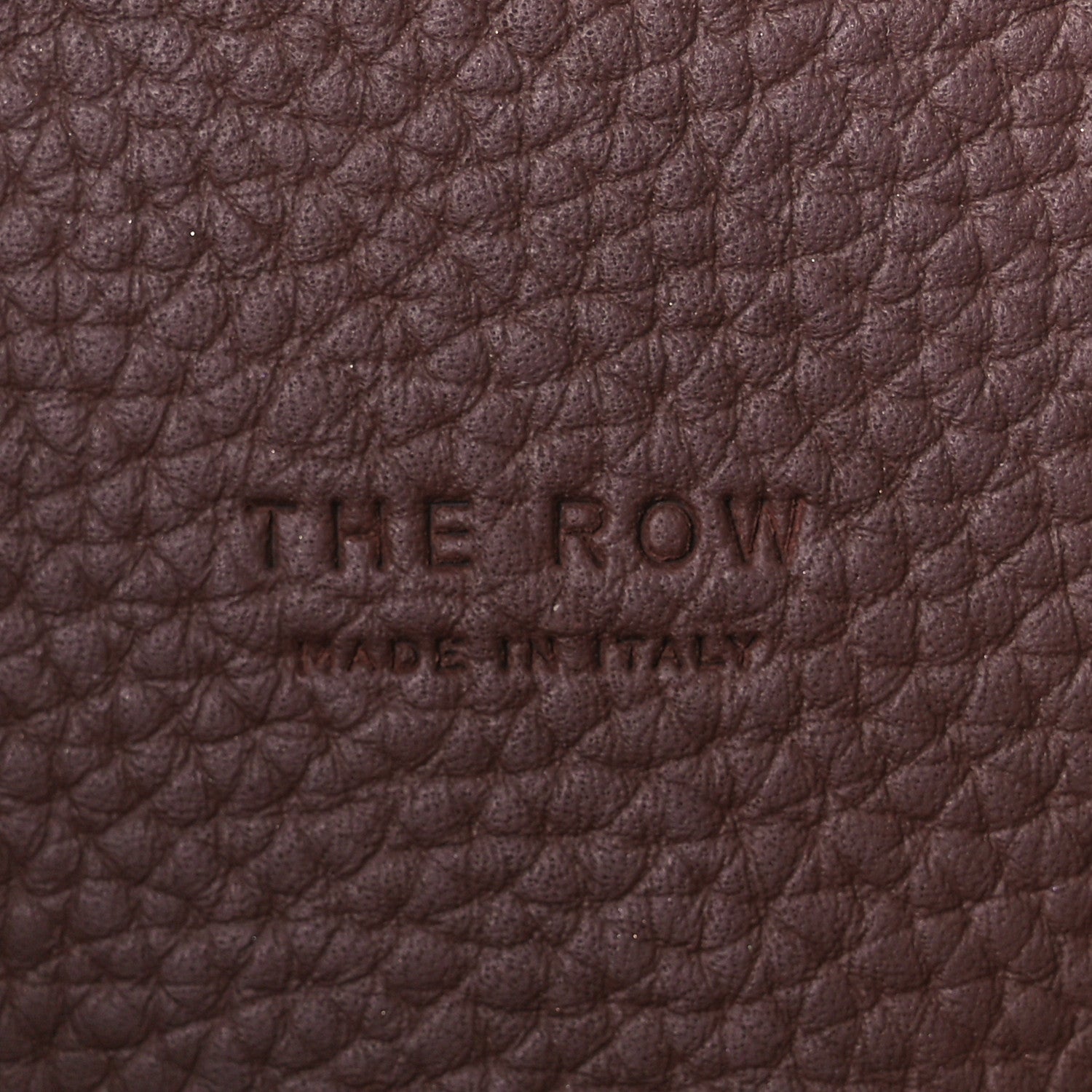 The Row Matte Grained Calfskin EW Margaux Dark Mocha 6 of 11