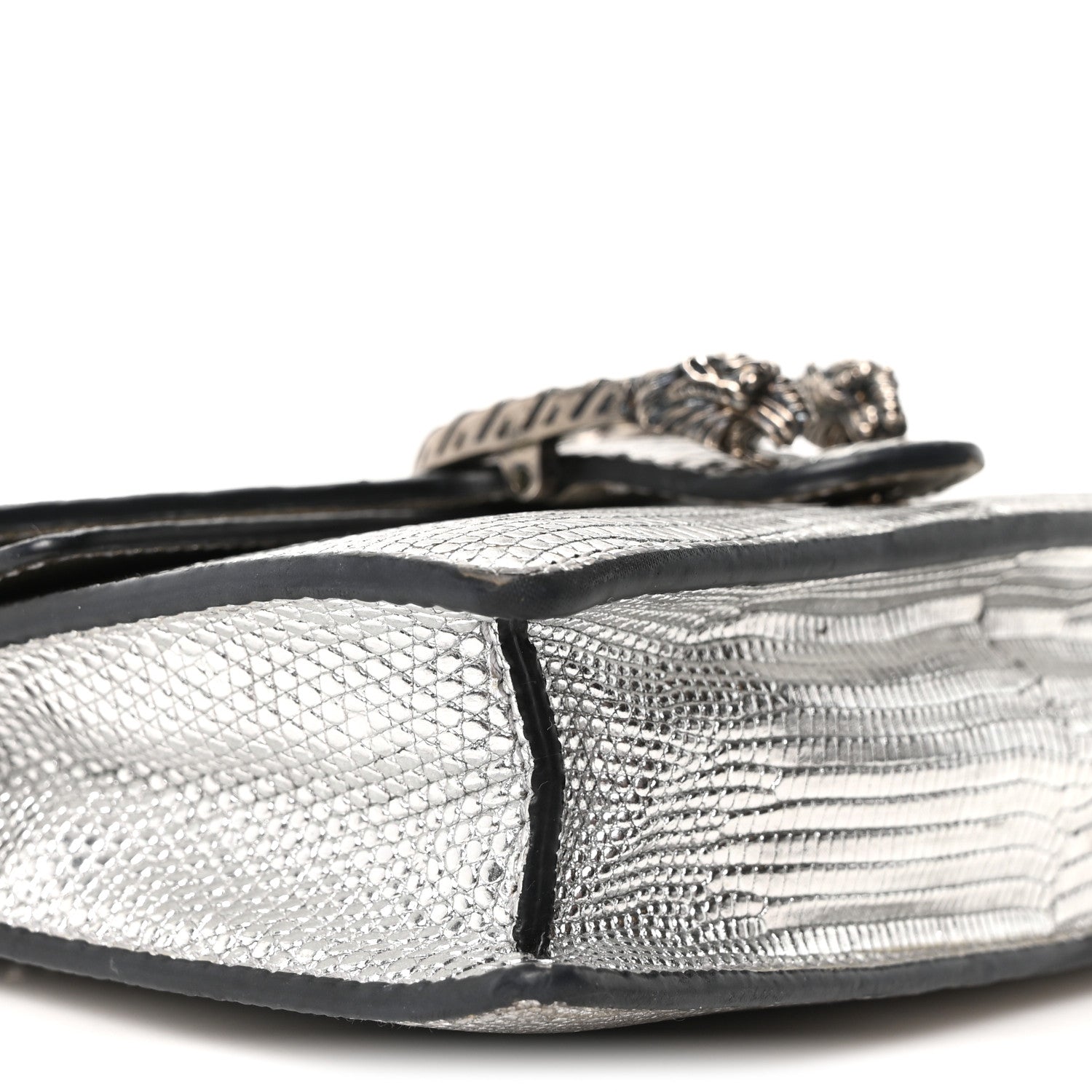 Gucci Lizard Super Mini Dionysus Bag  Silver 7 of 8