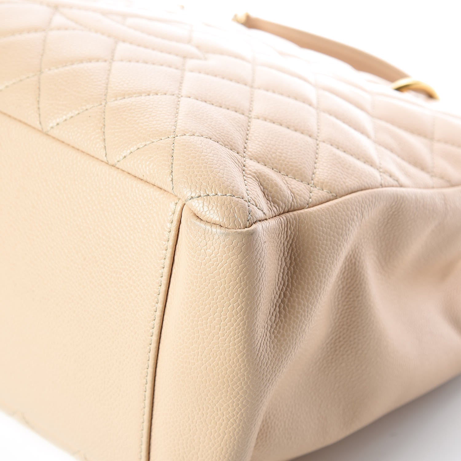 Chanel Caviar Quilted Grand Shopping Tote GST Beige Clair 15 of 18