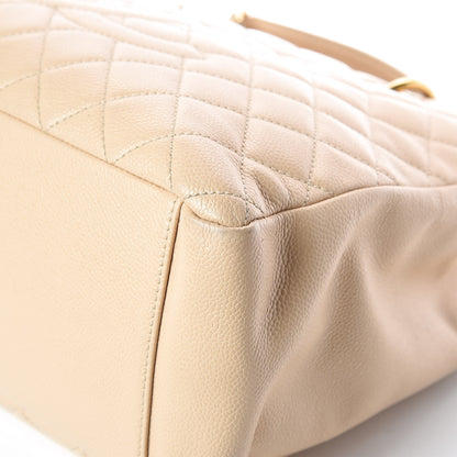 Chanel Caviar Quilted Grand Shopping Tote GST Beige Clair 15 of 18