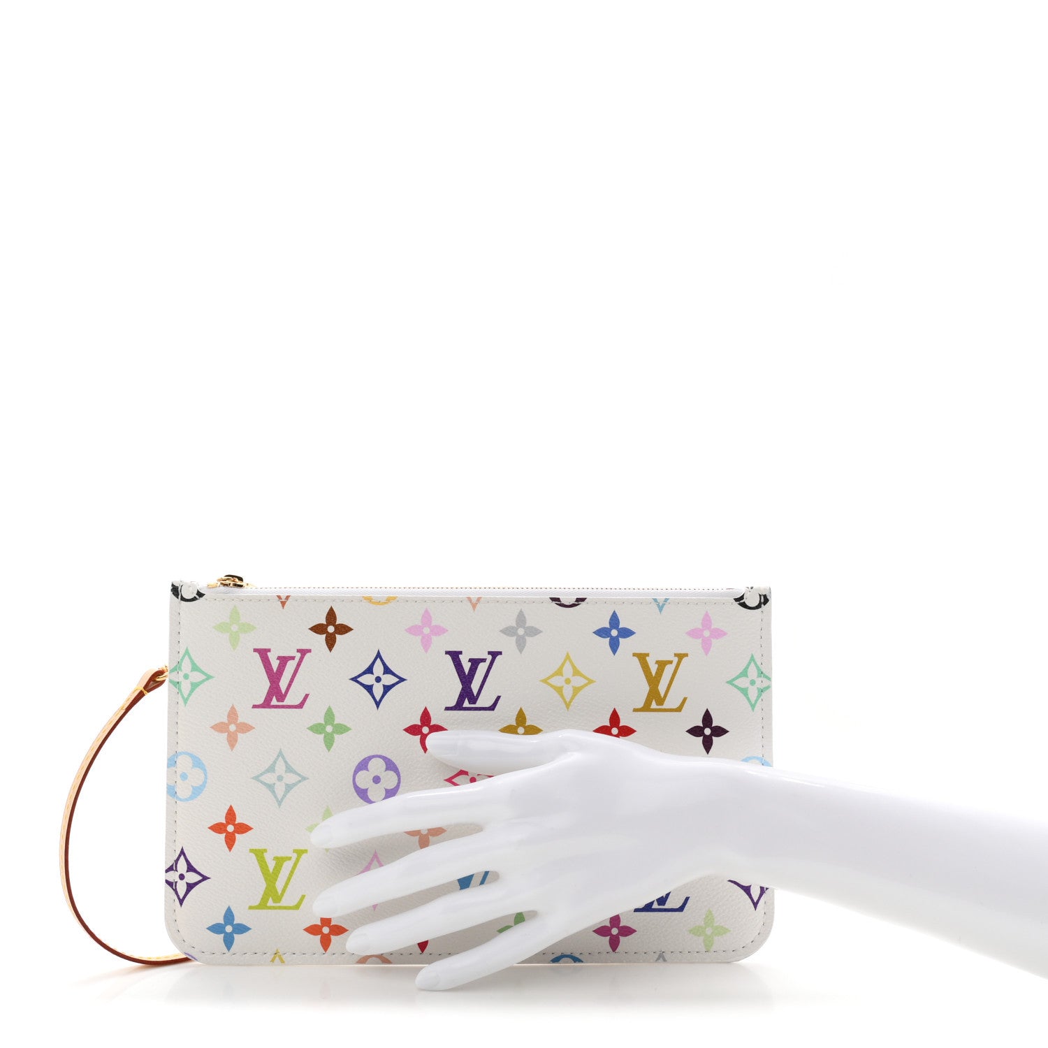 Louis Vuitton LV X TM Monogram Multicolor Neverfull Pochette White 2 of 6