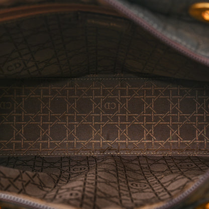 Christian Dior Nylon Cannage Large Lady Dior Brown 5 of 13