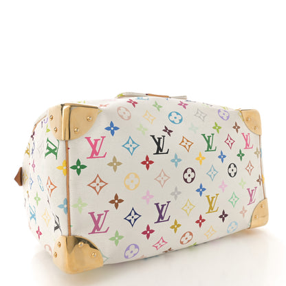 Louis Vuitton Monogram Multicolor Speedy 30 White 4 of 11