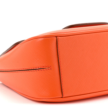Salvatore Ferragamo Printed Calfskin Paris Crossbody Bag Orange 15 of 19