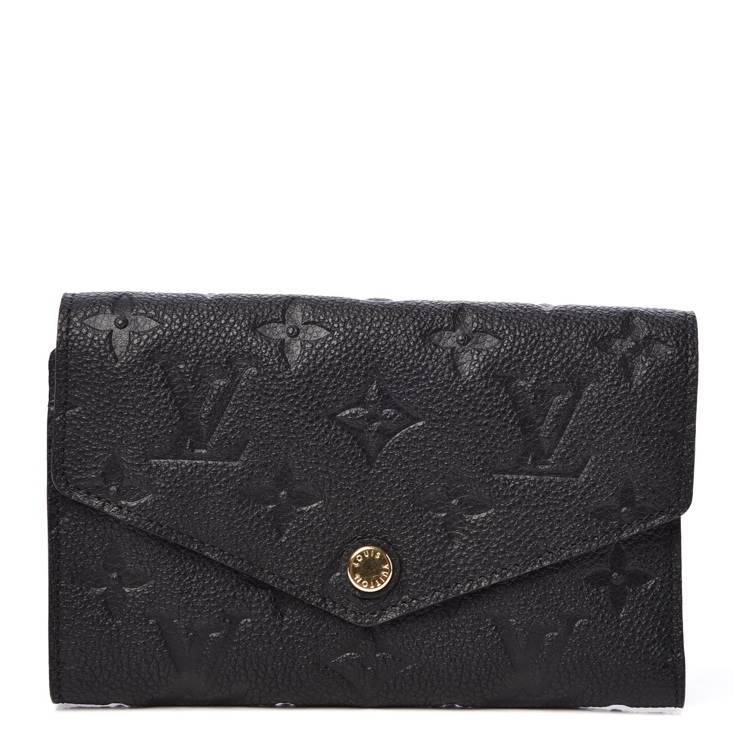 Louis Vuitton Empreinte Compact Curieuse Wallet Black 1 of 8