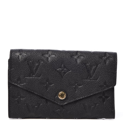 Louis Vuitton Empreinte Compact Curieuse Wallet Black 1 of 8