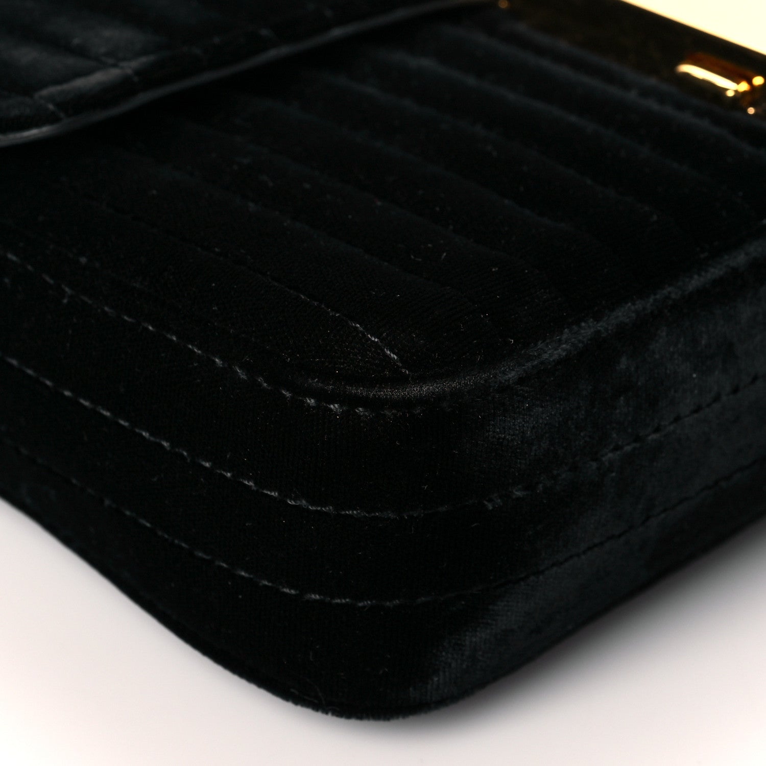 Tom Ford Velvet T Clasp Shoulder Bag Black 8 of 10