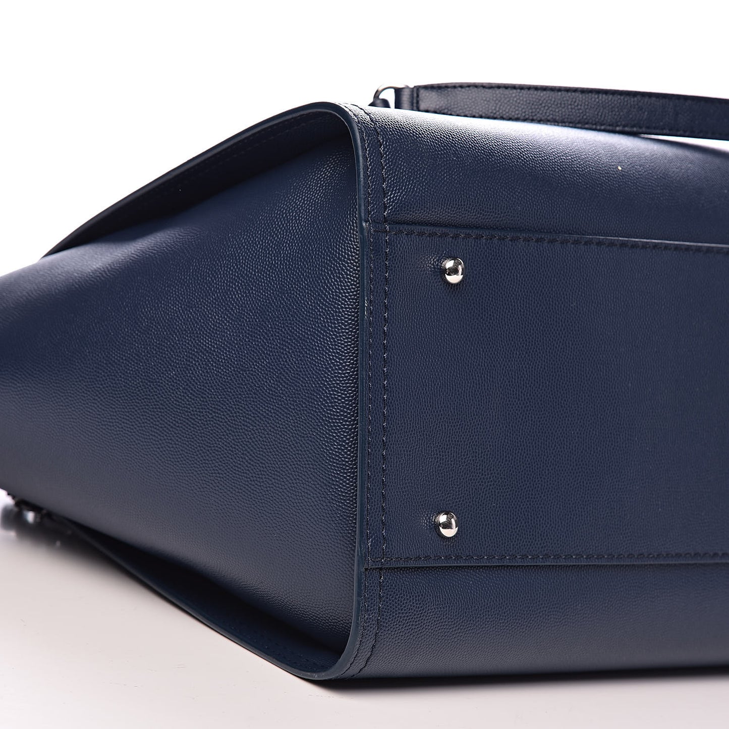 Caviar Large Studded Deauville Tote Navy