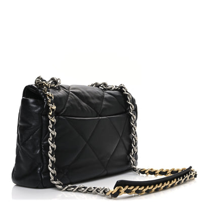 Chanel Lambskin Quilted Large Chanel 19 Flap Black 3 of 11