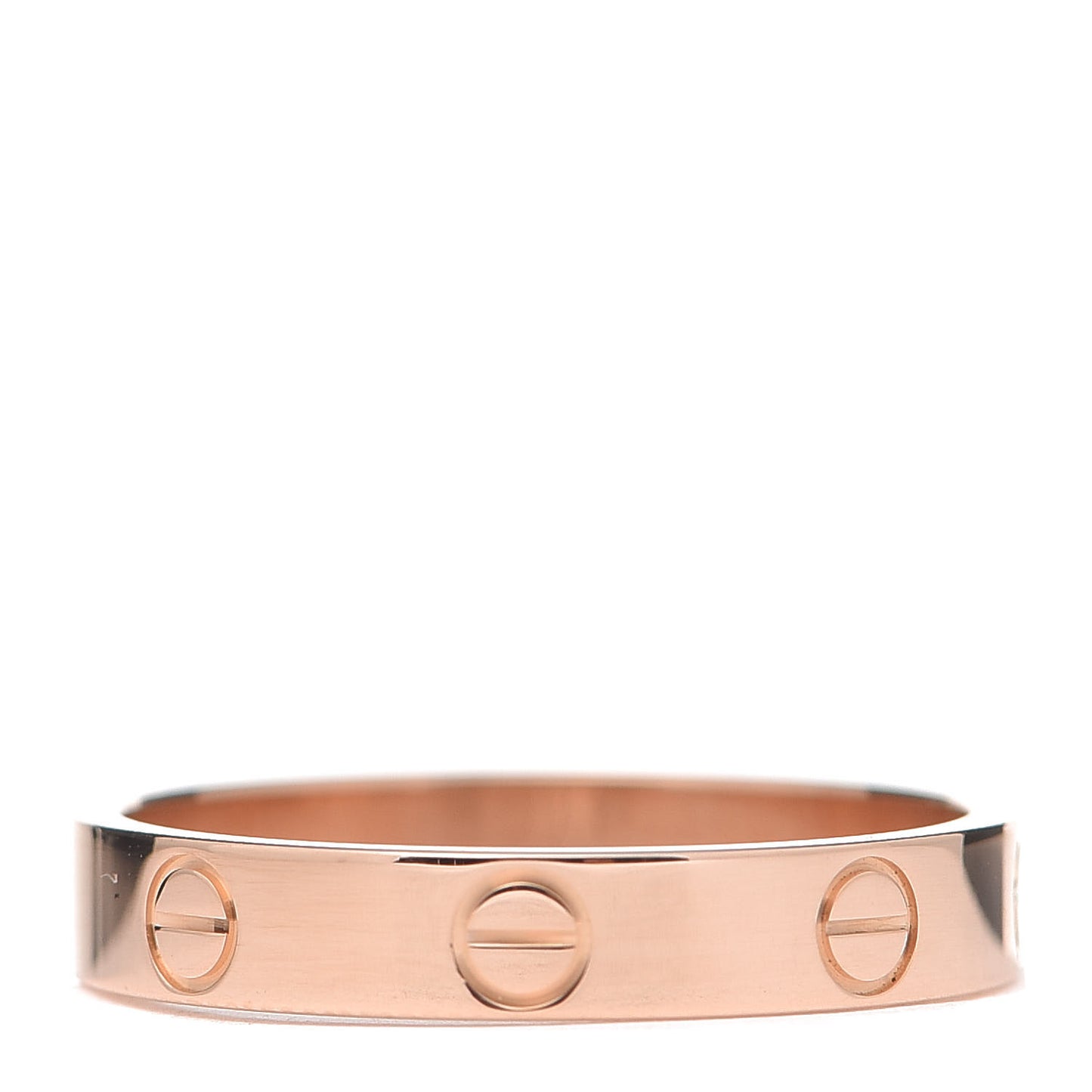 18K Pink Gold 3.5mm LOVE Wedding Band Ring 56 7.5
