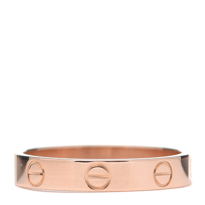 Cartier 18K Pink Gold 3.5mm LOVE Wedding Band Ring 56 7.5 3 of 5