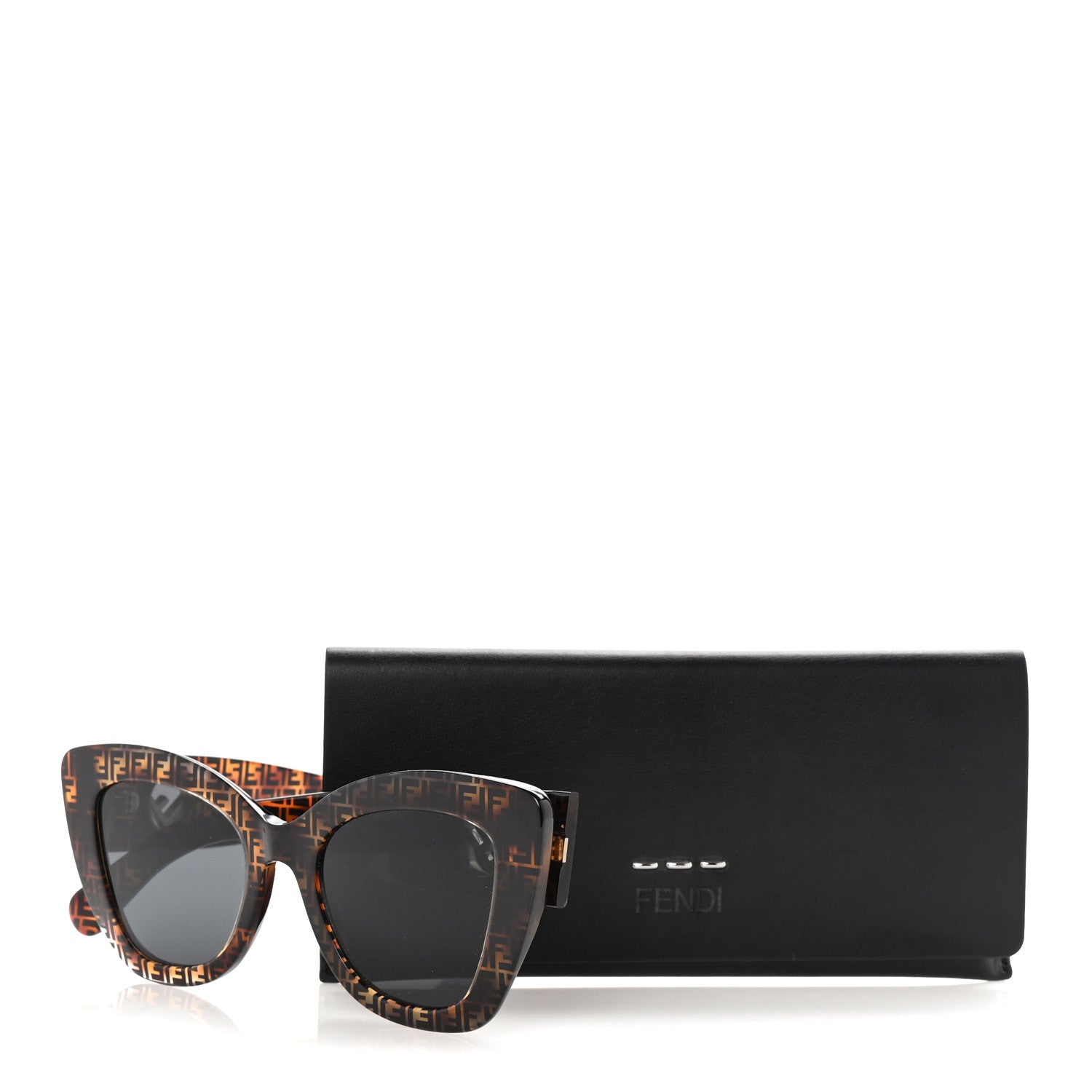 Fendi Acetate F is Fendi FF 51mm Cat Eye Sunglasses 0327/S Tortoise Camouflage 8 of 8
