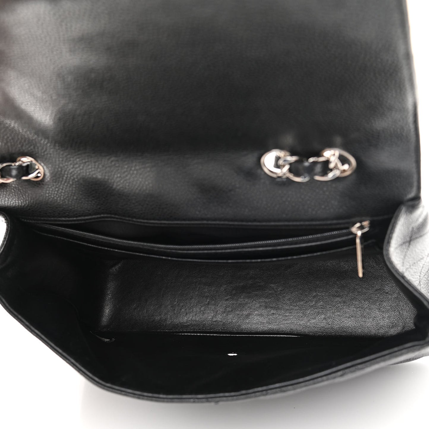 Caviar Quilted Jumbo Single Flap Black