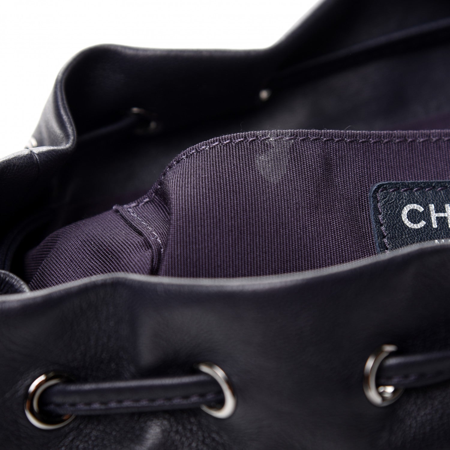 Chanel Lambskin Quilted Large Urban Spirit Backpack Navy 9 of 9