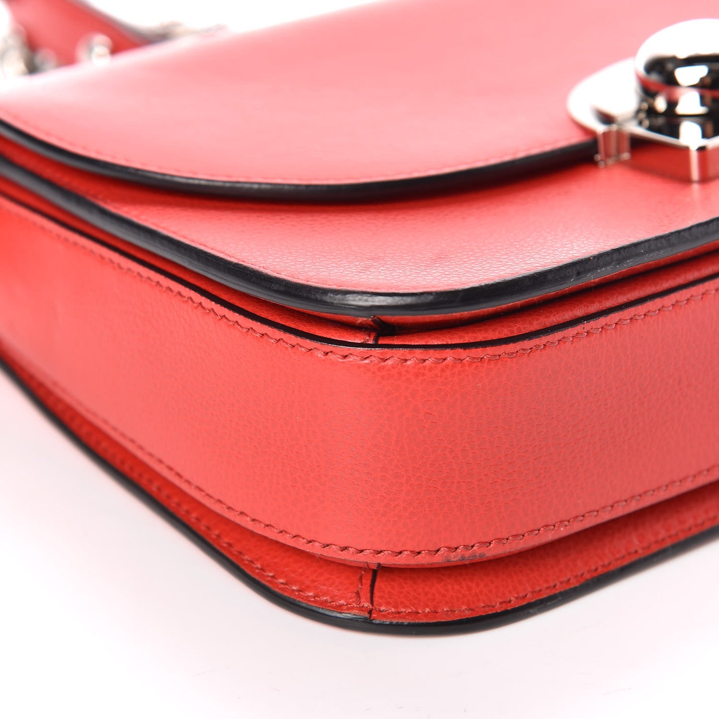 Glace Calfskin Arcade Crossbody Bag Lacca