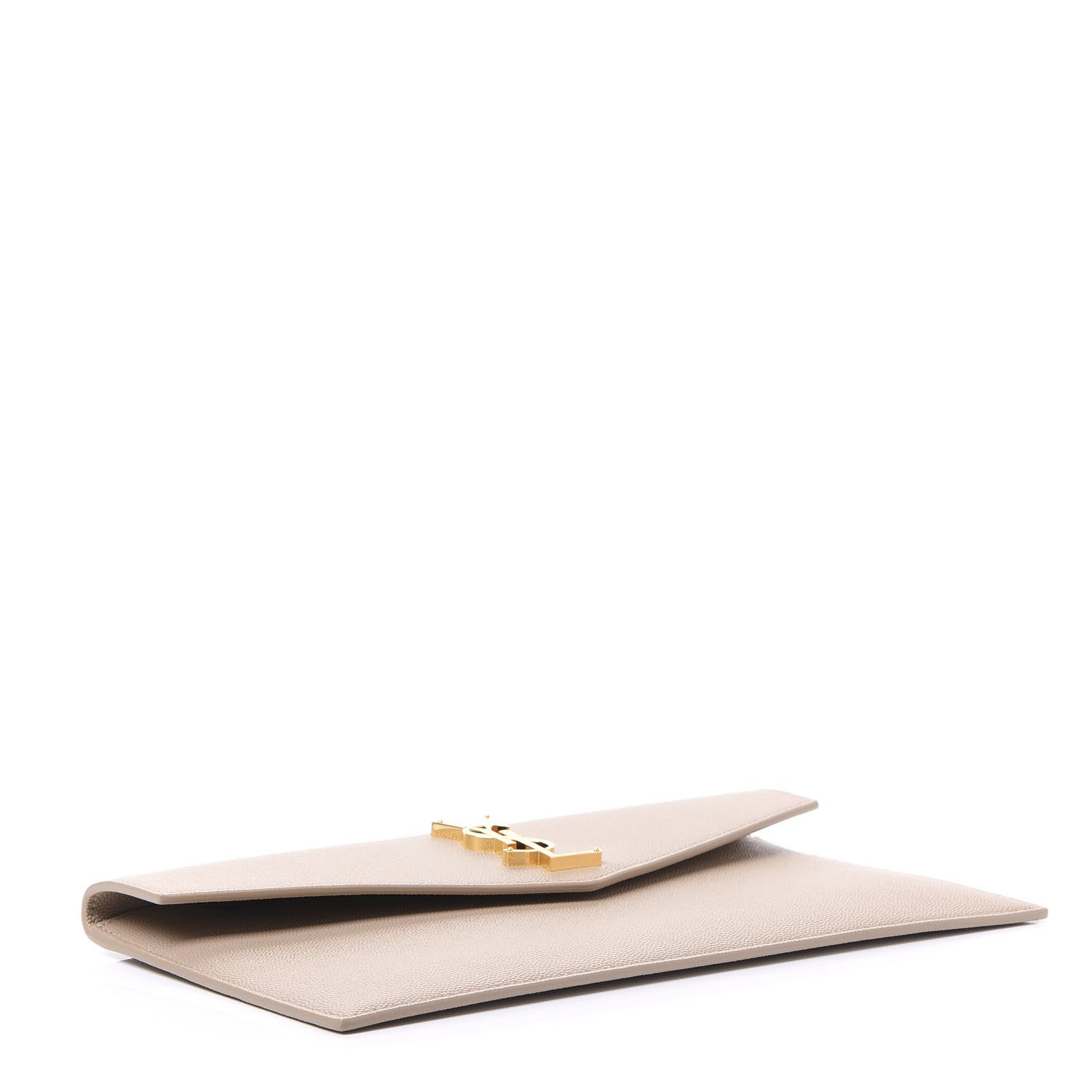 Saint Laurent Grain De Poudre Uptown Pouch Dark Beige 3 of 9