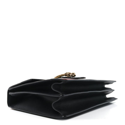 Gucci Calfskin Bamboo Web Large Dionysus Top Handle Bag Black Bright Evergreen Hibiscus Red 4 of 10