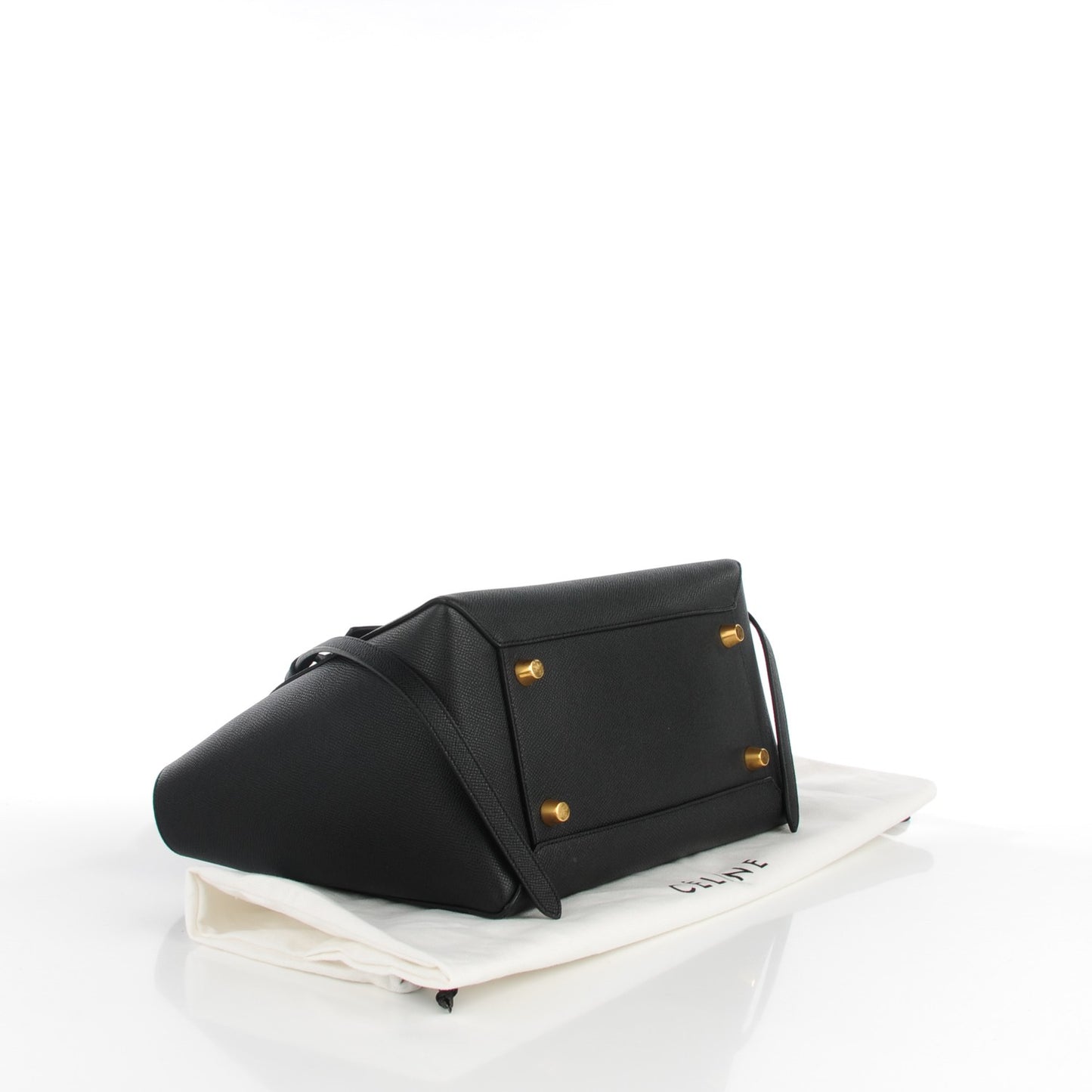 Grained Calfskin Mini Belt Bag Black